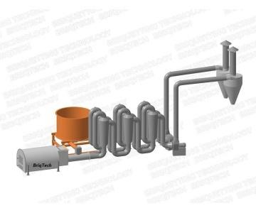 Aerodynamic dryer sawdust DAD-0.6-1.2Max