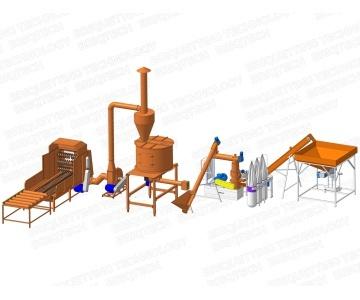 Flat Die Pellet Production Line, 500-800 kg/h