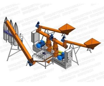 Minicomplex pellet press sawdust or straw GFD-0.8