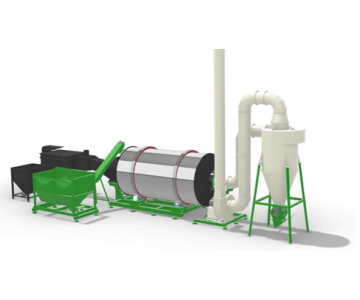 Rotary dryer for cereals and straw SPB5-AGRO