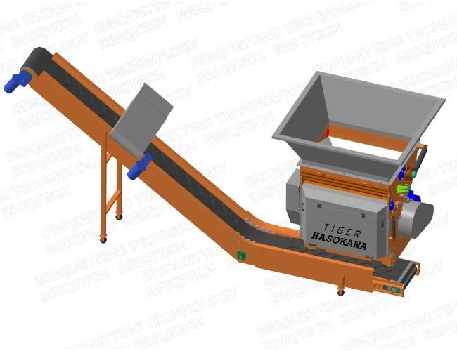 Wooden pallet chipper, "Tiger-Hasokawa" series