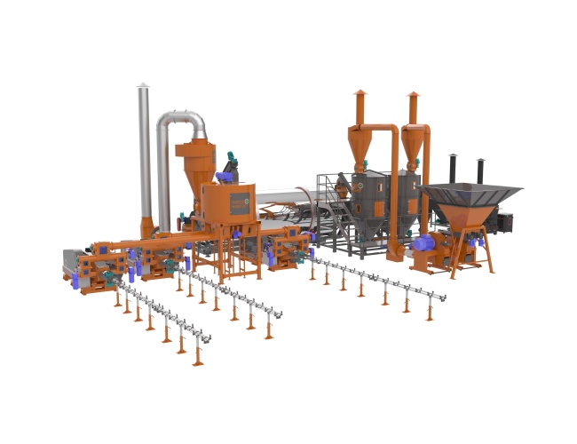 linie brichetare rumegus2400 kg ora3