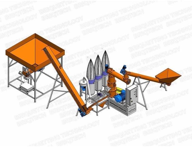 Minicomplex pellet press sawdust GFD-0.5