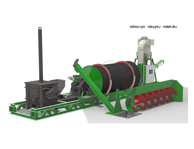 Rotary dryer for cereals and straw SPB5-AGRO