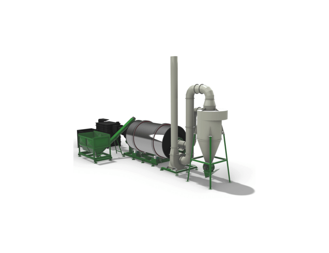 Rotary sawdust dryer SPB-5