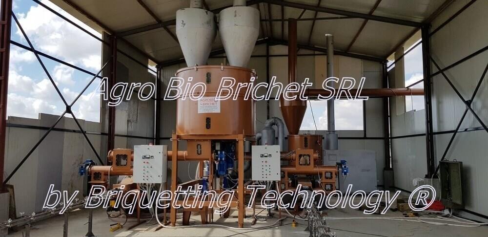 Briquetting line for straw briquettes in Greci, Tulcea