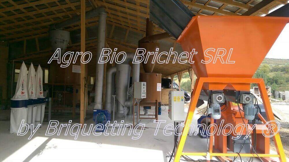 Briquette and pellet production line in Taga