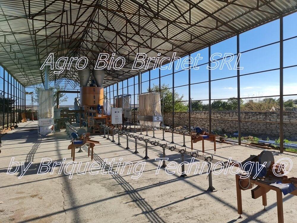 Briquetting line for sunflower husks in Baia, Tulcea