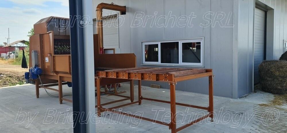 Straw briquette production line in Giarmata, Timis County