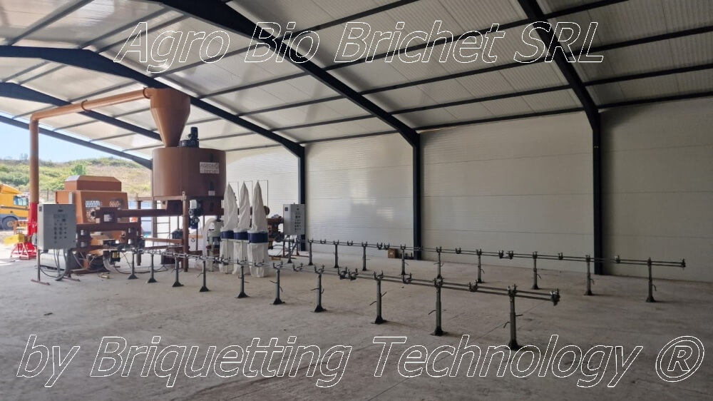 Straw briquetting line in Olt County