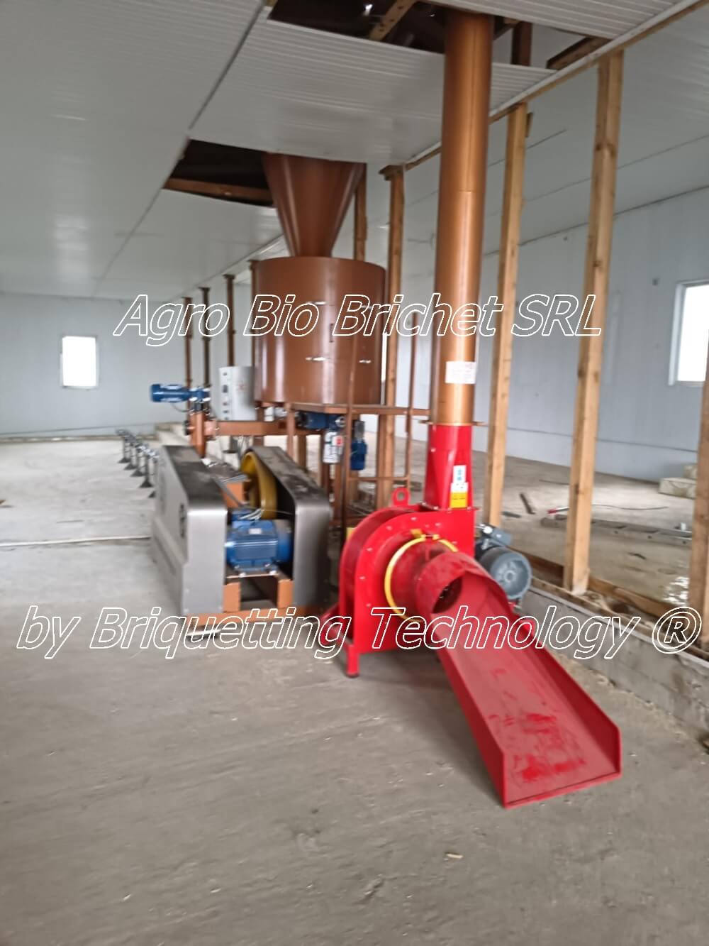 Straw briquetting line Tanacu