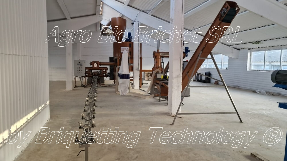 Butea straw briquetting and pelletizing line