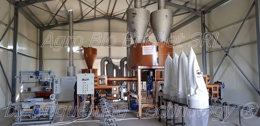 Straw briquetting line in Silistea Crucii