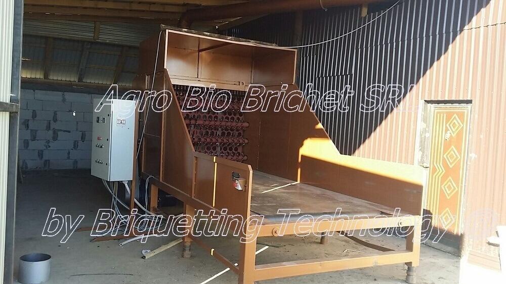 Briquetting line for straw briquettes in Gemeni