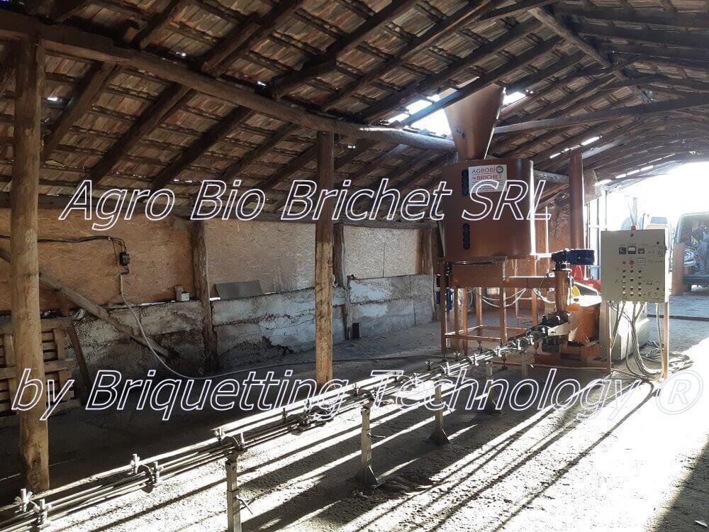 Straw briquetting line in Giurgiu, Baneasa
