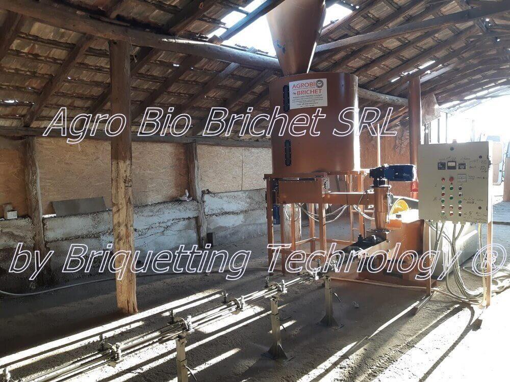 Straw briquetting line in Giurgiu, Baneasa