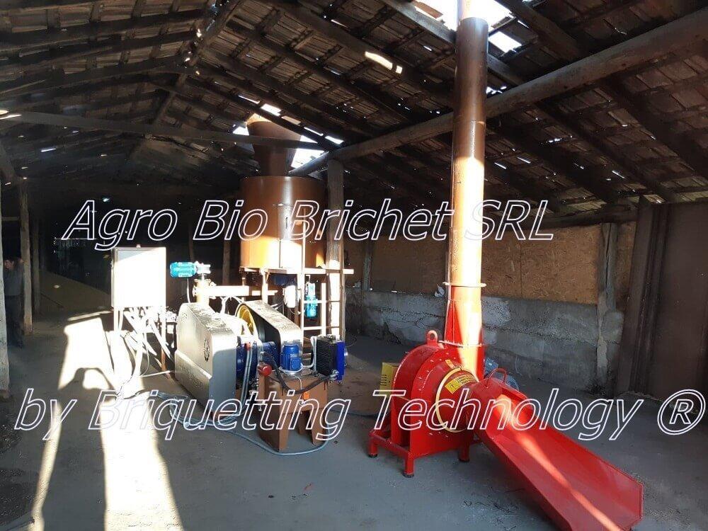 Straw briquetting line in Giurgiu, Baneasa