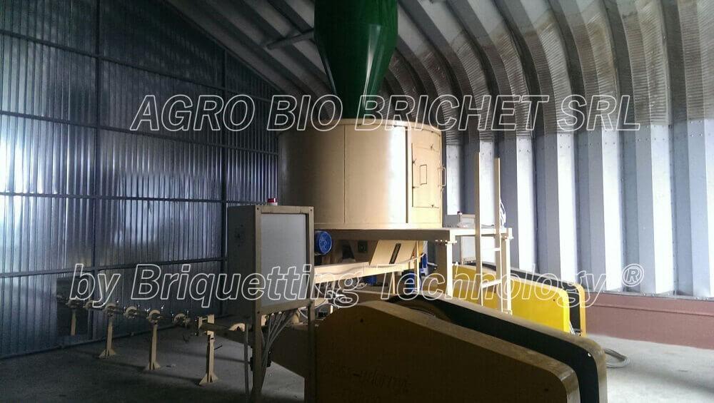 Mechanical briquetting press at Braila Gabrielescu