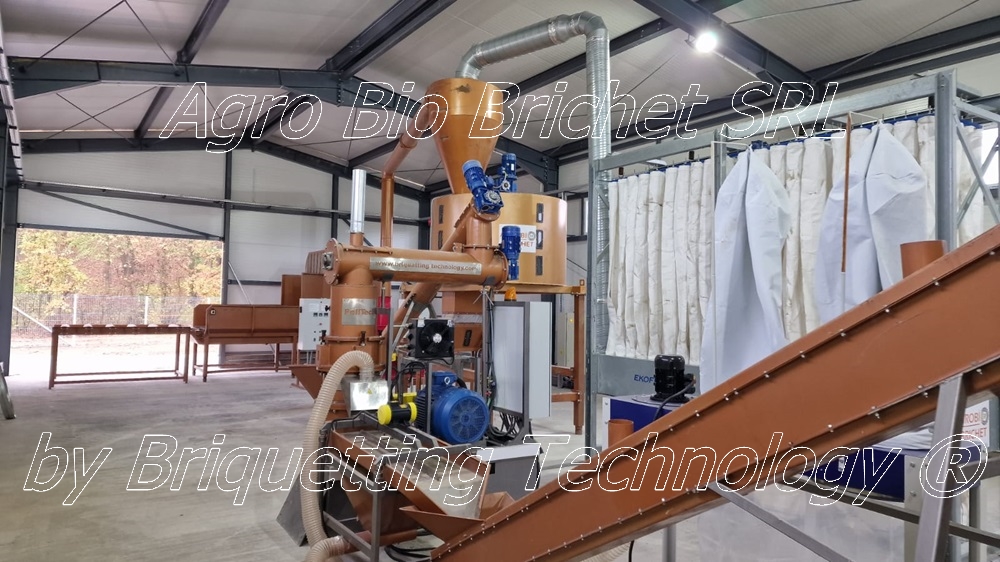 Lucerne and straw granular line