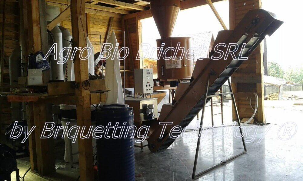 Sawdust pelletizing line in Manasturu Romanesc