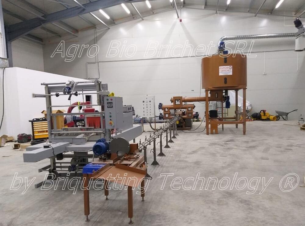 Sawdust briquette press in Odobesti, Vrancea
