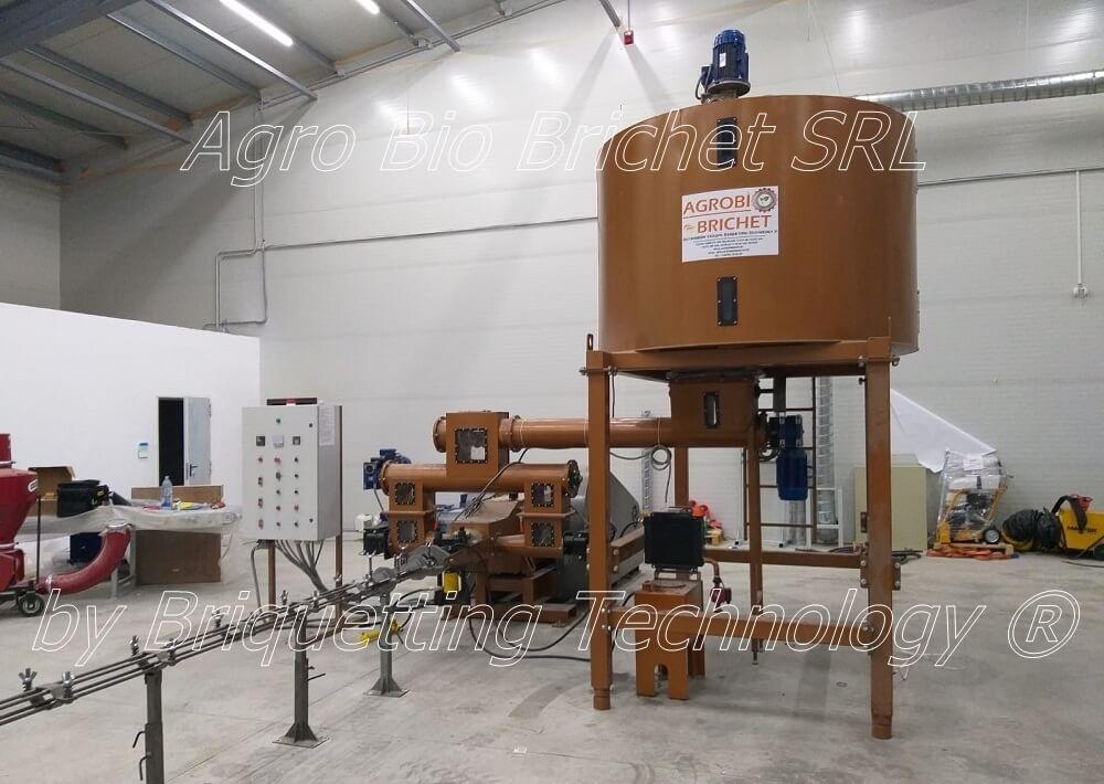 Sawdust briquette press in Odobesti, Vrancea